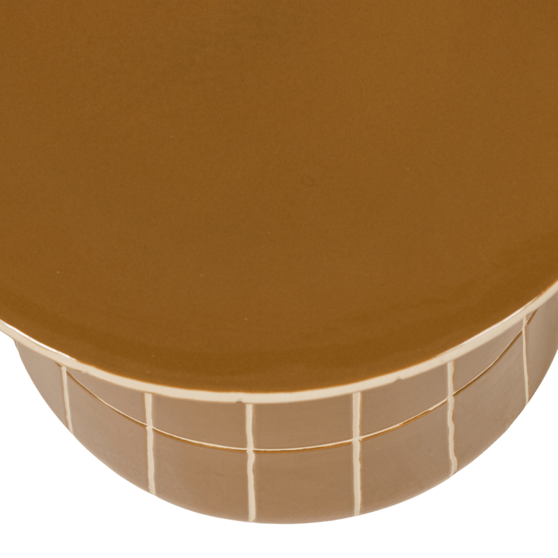 Koristeellinen sivupöytä Plu 38 cm pyöreä - Hunajankeltainen - Huonekalut - Pöytä & ruokailuryhmä - Apupöytä & sivupöytä - Lamppupöytä