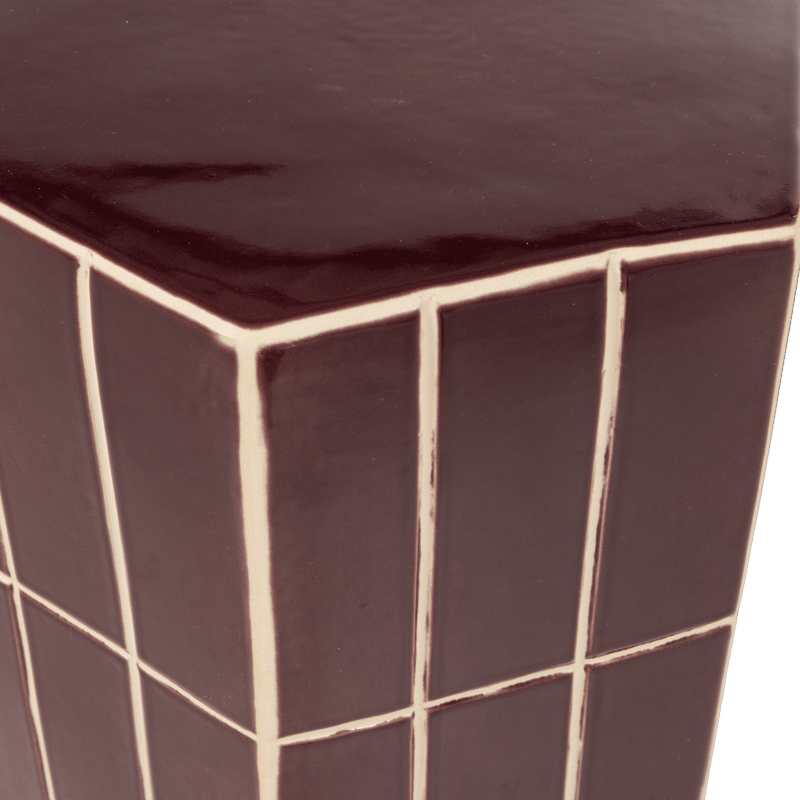 Koristeellinen sivupöytä Plu 30 cm ulkokäyttöön - Lila - Huonekalut - Pöytä & ruokailuryhmä - Apupöytä & sivupöytä - Lamppupöytä