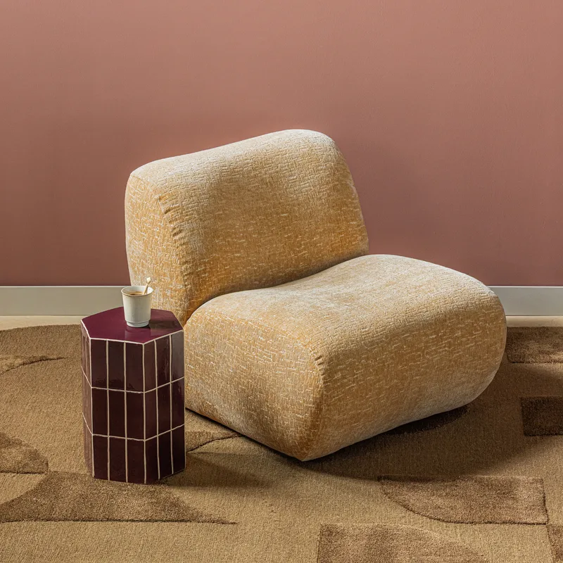 Koristeellinen sivupöytä Plu 30 cm ulkokäyttöön - Lila - Huonekalut - Pöytä & ruokailuryhmä - Apupöytä & sivupöytä - Lamppupöytä