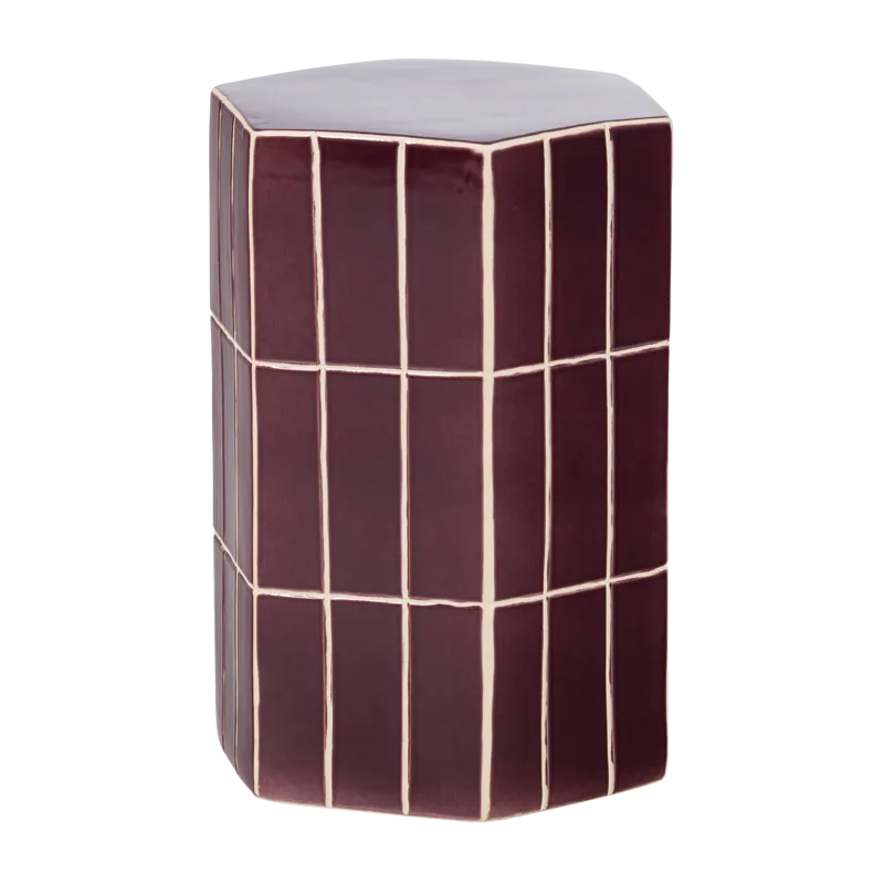 Koristeellinen sivupöytä Plu 30 cm ulkokäyttöön, Lila