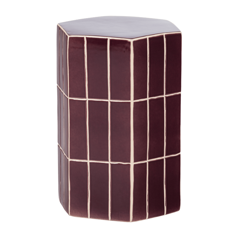 Koristeellinen sivupöytä Plu 30 cm ulkokäyttöön, Lila