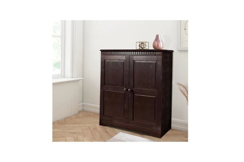 Korkea kaappi Cubrix Lakka - Havana/Lakka - Säilytys - Kaappi - Säilytyskaappi