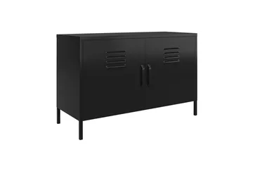 Korkea kaappi Mission District 100x40x64 cm, Musta