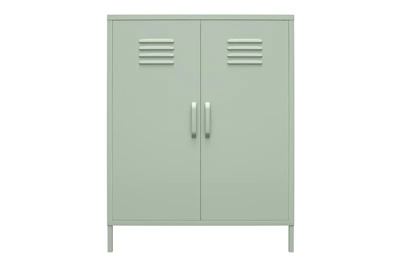 Korkea kaappi Mission District 40x80x102 cm, Haaleanvihreä - 40x80x102 cm, Haaleanvihreä - Säilytys - Kaappi - Säilytyskaappi