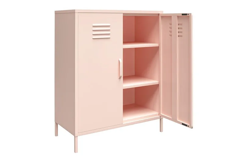 Korkea kaappi Mission District 40x80x102 cm, Vaaleanpunainen - 40x80x102 cm, Vaaleanpunainen - Säilytys - Kaappi - Säilytyskaappi