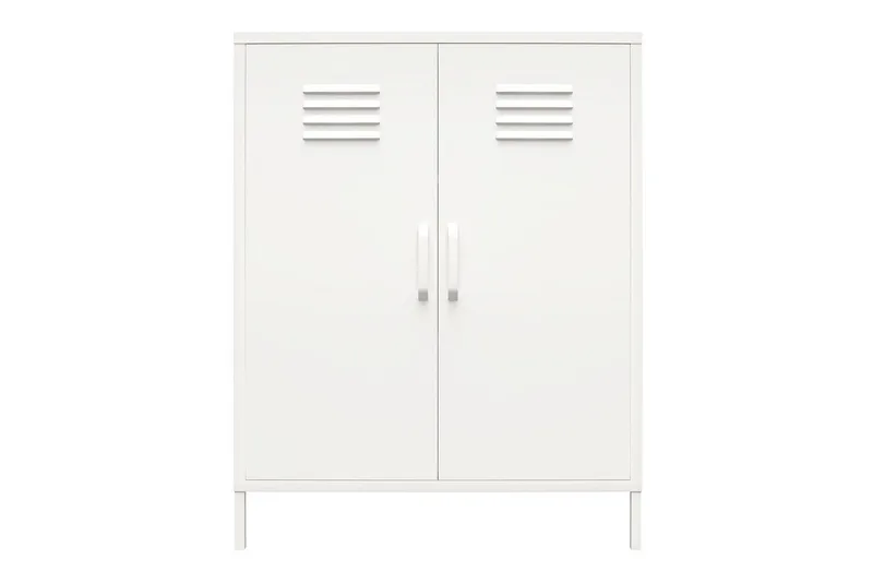 Korkea kaappi Mission District 40x80x102 cm, Valkoinen - 40x80x102 cm, Valkoinen - Huonekalut - Pöytä & ruokailuryhmä - Apupöytä & sivupöytä - Konsolipöytä