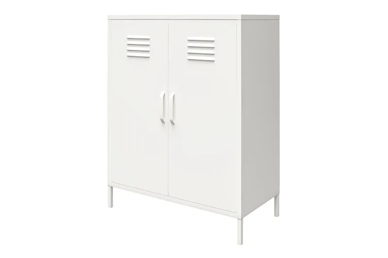 Korkea kaappi Mission District 40x80x102 cm, Valkoinen - 40x80x102 cm, Valkoinen - Huonekalut - Pöytä & ruokailuryhmä - Apupöytä & sivupöytä - Konsolipöytä