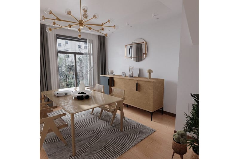 Kunar Konsolipöytä 180 cm - Antrasiitti/Luonnonväri - Huonekalut - Pöytä & ruokailuryhmä - Apupöytä & sivupöytä - Konsolipöytä