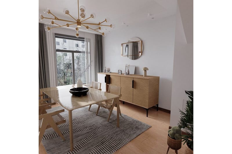 Kunar Konsolipöytä 180 cm - Valkoinen/Luonnonväri - Huonekalut - Pöytä & ruokailuryhmä - Apupöytä & sivupöytä - Konsolipöytä