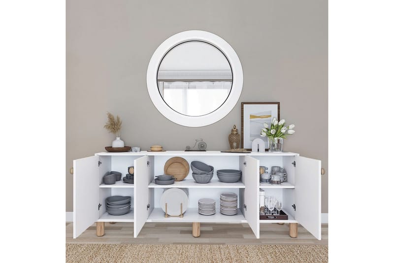 Kuniyoshi Konsolipöytä 180 cm - Valkoinen - Huonekalut - Pöytä & ruokailuryhmä - Apupöytä & sivupöytä - Konsolipöytä