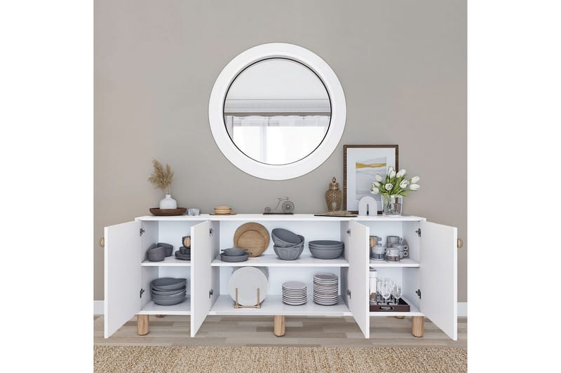 Kuniyoshi Konsolipöytä 180 cm - Valkoinen - Huonekalut - Pöytä & ruokailuryhmä - Apupöytä & sivupöytä - Konsolipöytä