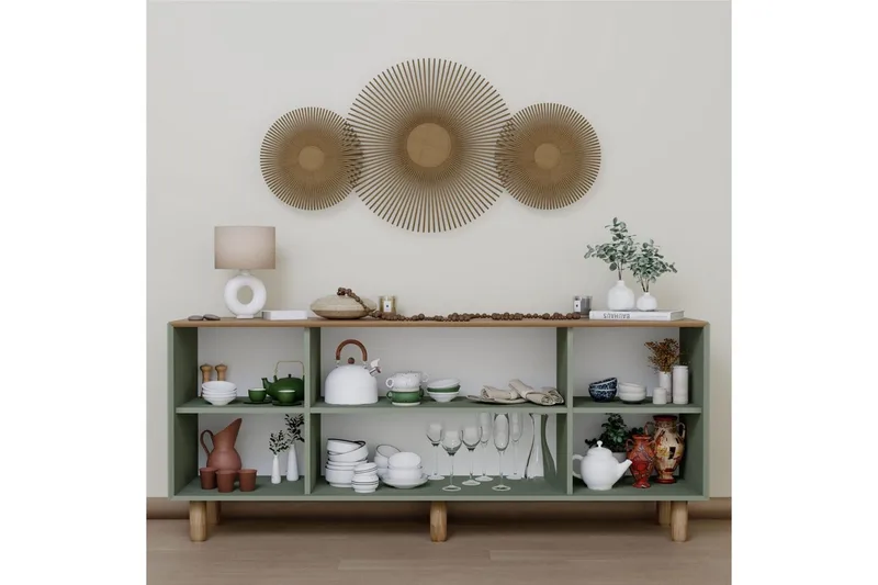 Kuniyoshi Konsolipöytä 180 cm - Vihreä - Huonekalut - Pöytä & ruokailuryhmä - Apupöytä & sivupöytä - Konsolipöytä