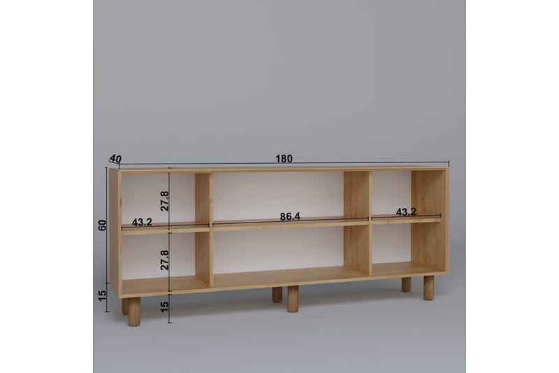 Kuniyoshi Konsolipöytä 180 cm - Pähkinä - Huonekalut - Pöytä & ruokailuryhmä - Apupöytä & sivupöytä - Konsolipöytä