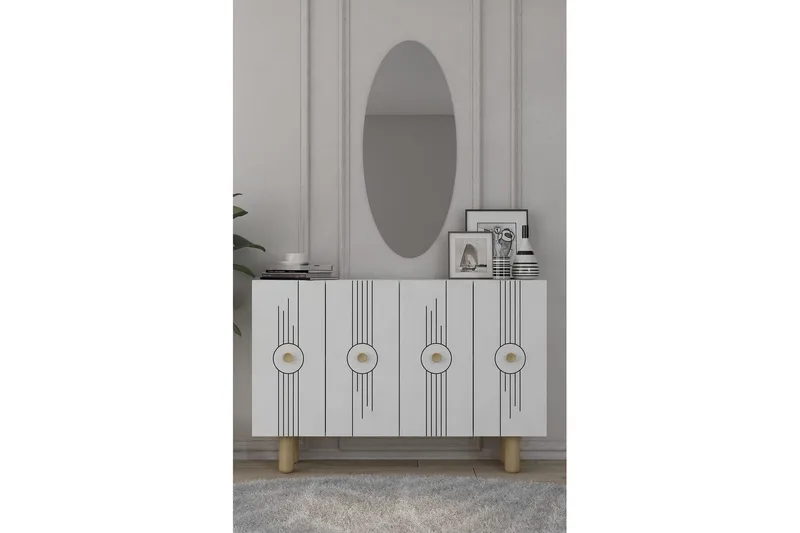 Kyrosen Konsolipöytä 120 cm - Valkoinen - Huonekalut - Pöytä & ruokailuryhmä - Apupöytä & sivupöytä - Konsolipöytä