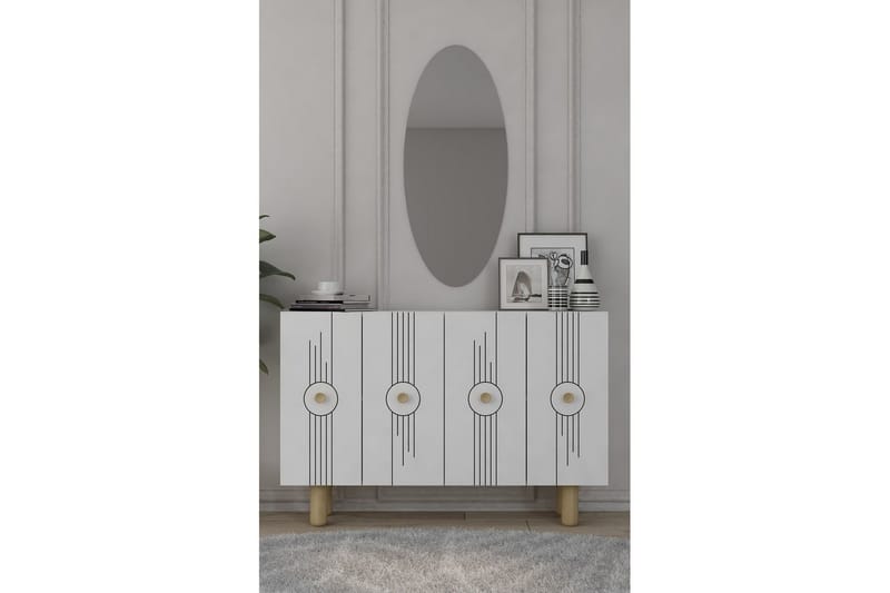 Kyrosen Konsolipöytä 120 cm - Valkoinen - Huonekalut - Pöytä & ruokailuryhmä - Apupöytä & sivupöytä - Konsolipöytä