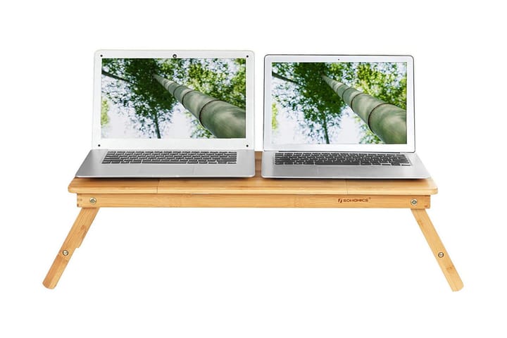 Läppäripöytä Traci 72 cm Bambu - Songmics - Apupöytä & sivupöytä