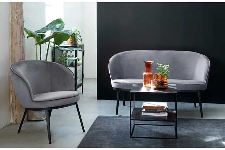 Apupöytä Venim 50x50x50 cm - Musta - Tarjotinpöytä & pikkupöytä - Lamppupöytä
