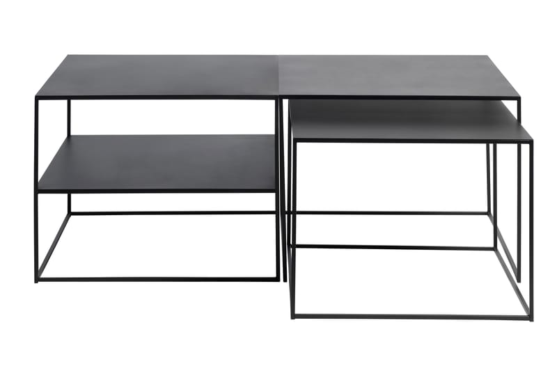Apupöytä Venim 65x65x50 cm - Musta - Huonekalut - Pöytä & ruokailuryhmä - Apupöytä & sivupöytä - Lamppupöytä