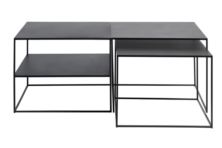 Apupöytä Venim 65x65x50 cm - Musta - Tarjotinpöytä & pikkupöytä - Lamppupöytä