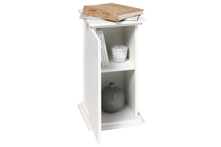 FMD Koristepöytä ovella 57,4 cm valkoinen - Valkoinen - Tarjotinpöytä & pikkupöytä - Lamppupöytä