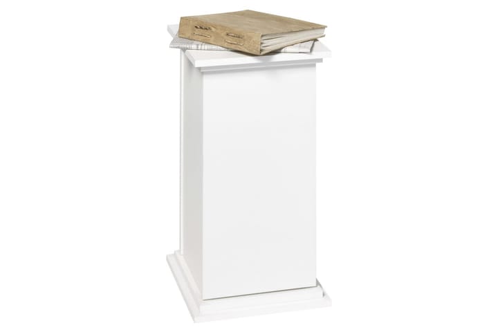 FMD Koristepöytä ovella 57,4 cm valkoinen - Valkoinen - Tarjotinpöytä & pikkupöytä - Lamppupöytä