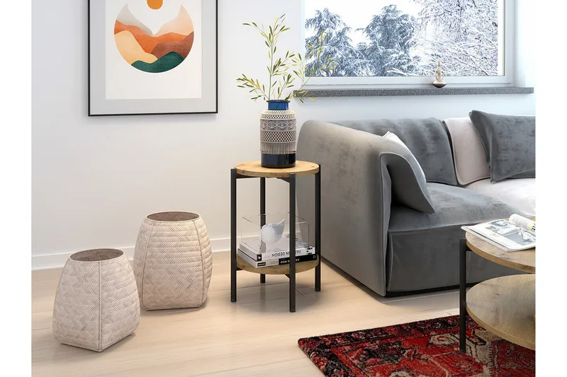 Kintore Sidobord Black - Huonekalut - Pöytä & ruokailuryhmä - Apupöytä & sivupöytä - Lamppupöytä