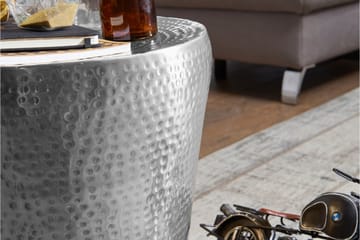 Sidobord & lampbord Wohnling Silver - Huonekalut - Pöytä & ruokailuryhmä - Apupöytä & sivupöytä - Lamppupöytä