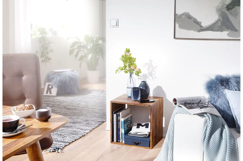 Sidobord & lampbord Wohnling Trä, Natur - Huonekalut - Pöytä & ruokailuryhmä - Apupöytä & sivupöytä - Lamppupöytä