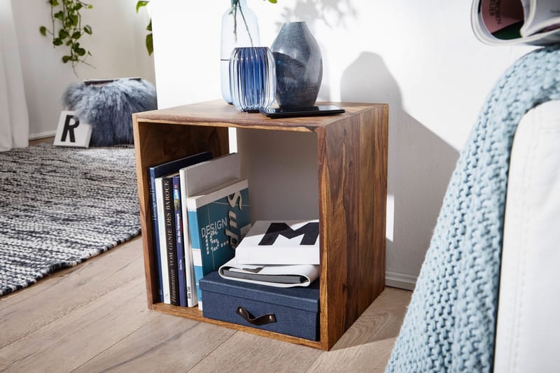 Sidobord & lampbord Wohnling Trä, Natur - Huonekalut - Pöytä & ruokailuryhmä - Apupöytä & sivupöytä - Lamppupöytä