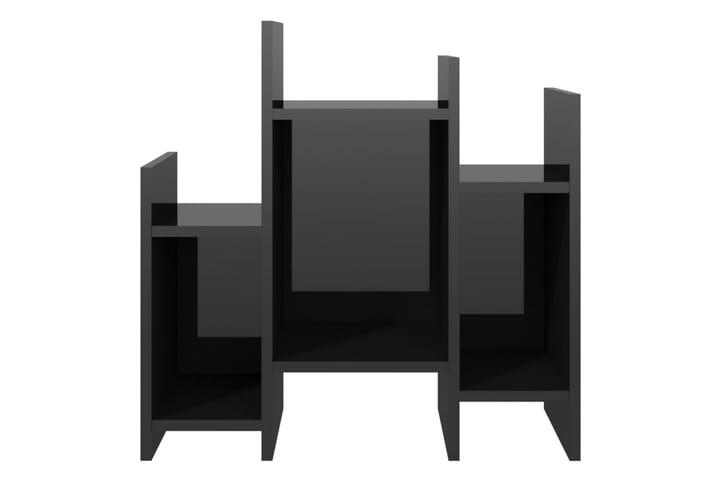 Sivukaappi korkeakiilto musta 60x26x60 cm lastulevy - Tarjotinpöytä & pikkupöytä - Lamppupöytä