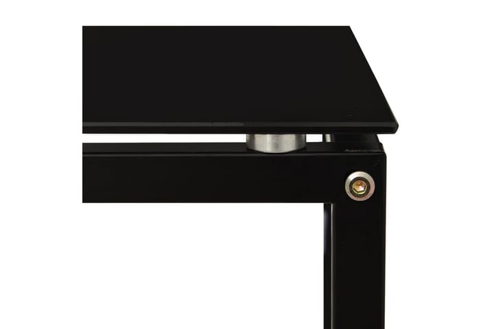 Sivupöytä 40x40x60 cm Karkaistu lasi - Musta - Lamppupöytä - Tarjotinpöytä & pikkupöytä
