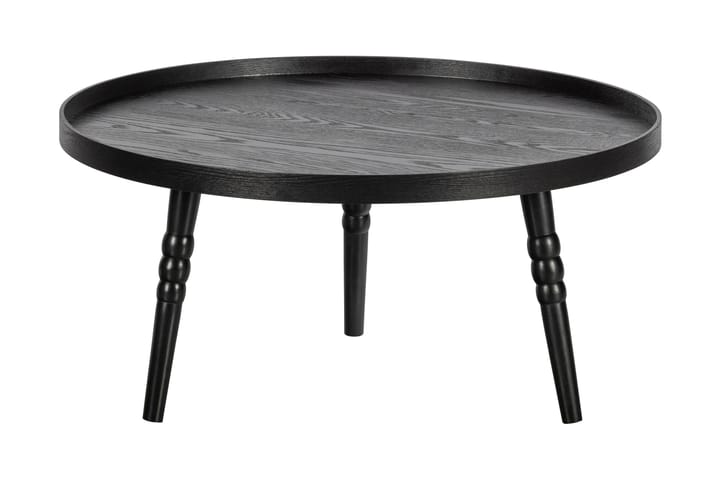 Sivupöytä Adhoori Pyöreä 75 cm - Musta - Tarjotinpöytä & pikkupöytä - Lamppupöytä