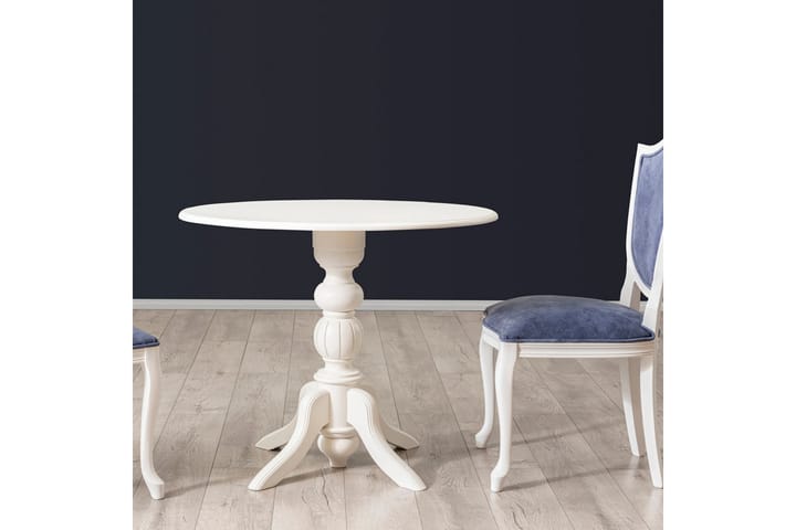 Sivupöytä Albero 90 cm - Valkoinen - Tarjotinpöytä & pikkupöytä - Lamppupöytä