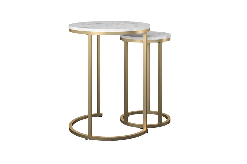 Sivupöytä Ameliano Marmori, Valkoinen