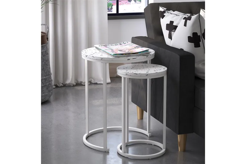 Sivupöytä Ameliano - Terrazzo - Huonekalut - Pöytä & ruokailuryhmä - Apupöytä & sivupöytä - Lamppupöytä