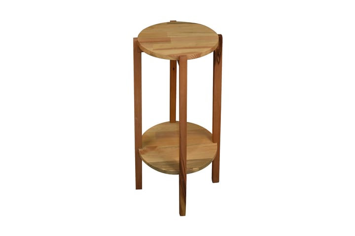 Sivupöytä Belgin 30x77x30 cm Pyöreä - Ruskea - Tarjotinpöytä & pikkupöytä - Lamppupöytä