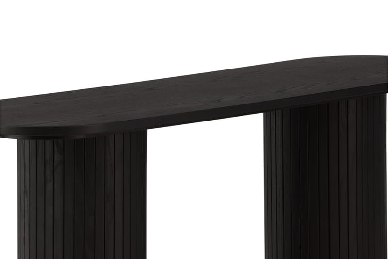 Sivupöytä Bianca 130x40x72 cm Soikea - Musta - Huonekalut - Pöytä & ruokailuryhmä - Apupöytä & sivupöytä - Lamppupöytä