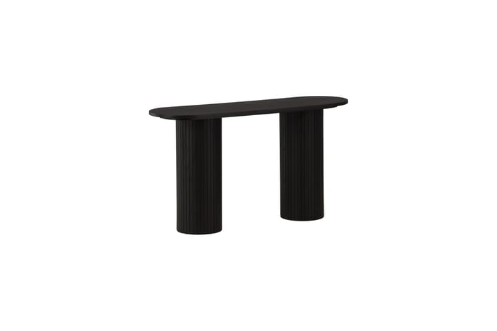 Sivupöytä Cinaba 130x40x72 cm Soikea - Musta - Tarjotinpöytä & pikkupöytä - Lamppupöytä