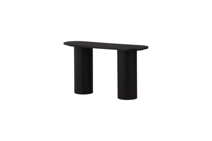 Sivupöytä Cinaba 130x40x72 cm Soikea - Musta - Tarjotinpöytä & pikkupöytä - Lamppupöytä