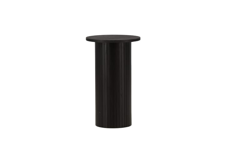 Sivupöytä Cinaba 40x65 cm Pyöreä - Musta - Tarjotinpöytä & pikkupöytä - Lamppupöytä