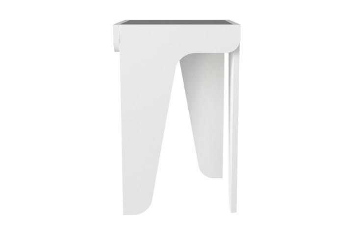 Sivupöytä Dekrim 37 cm - Valkoinen - Tarjotinpöytä & pikkupöytä - Lamppupöytä