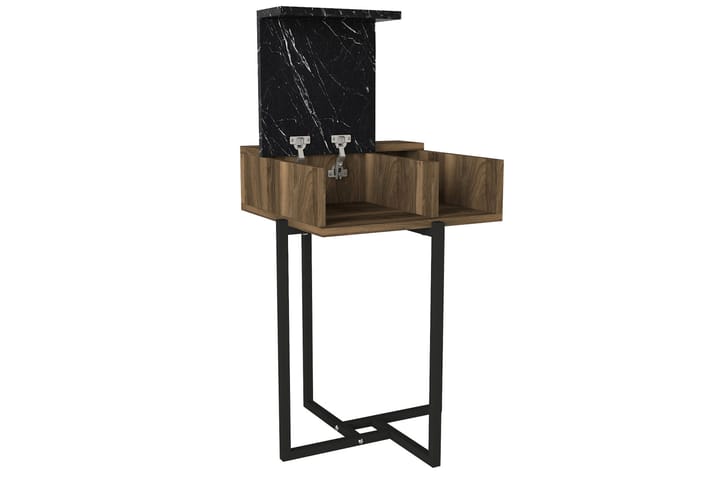 Sivupöytä Durgerdam 45 cm - Pähkinä - Tarjotinpöytä & pikkupöytä - Lamppupöytä
