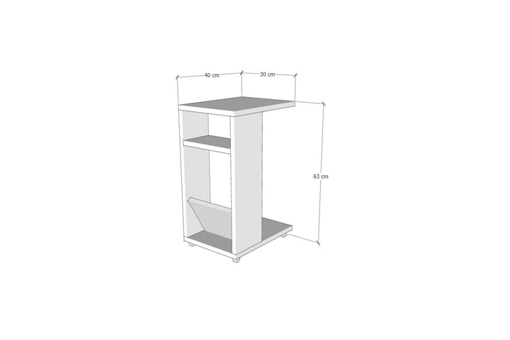 Sivupöytä Filint 63 cm - Luonnonväri/Vaaleanruskea - Tarjotinpöytä & pikkupöytä - Lamppupöytä