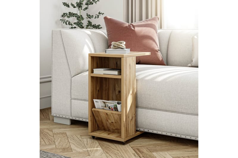 Sivupöytä Filint 63 cm - Luonnonväri/Vaaleanruskea - Huonekalut - Pöytä & ruokailuryhmä - Apupöytä & sivupöytä - Lamppupöytä