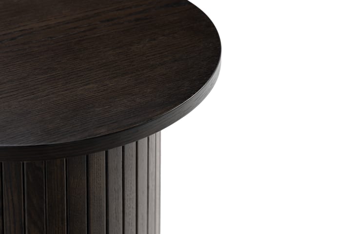 Sivupöytä Fishhook Pyöreä 40 cm - Tummanruskea - Tarjotinpöytä & pikkupöytä - Lamppupöytä