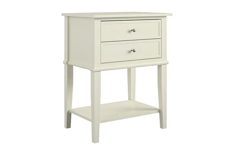 Sivupöytä Franklin 56 cm Valkoinen - Dorel Home - Huonekalut - Pöytä & ruokailuryhmä - Apupöytä & sivupöytä - Lamppupöytä