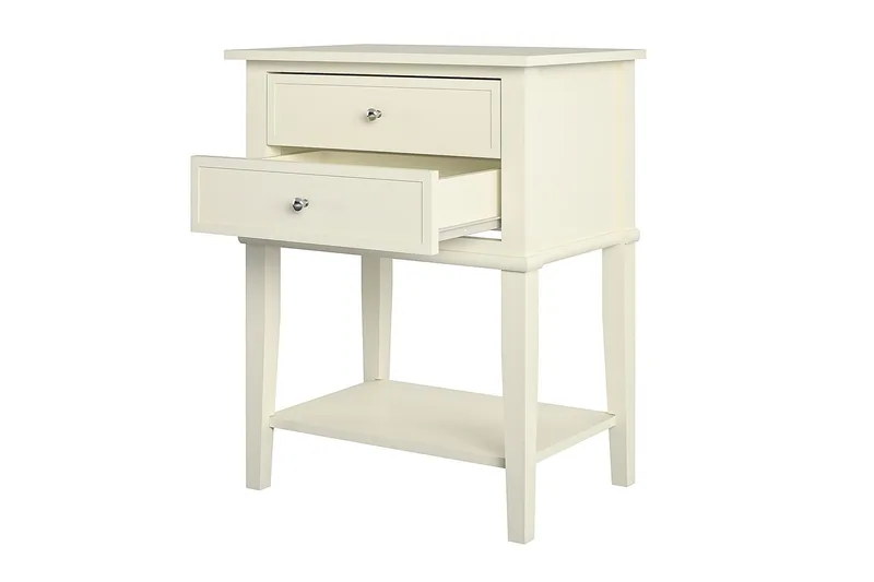 Sivupöytä Franklin 56 cm Valkoinen - Dorel Home - Huonekalut - Pöytä & ruokailuryhmä - Apupöytä & sivupöytä - Lamppupöytä