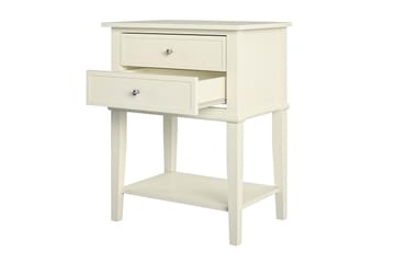 Sivupöytä Franklin 56 cm Valkoinen - Dorel Home - Huonekalut - Pöytä & ruokailuryhmä - Apupöytä & sivupöytä - Lamppupöytä