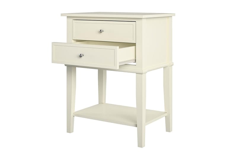 Sivupöytä Franklin 56 cm Valkoinen - Dorel Home - Huonekalut - Pöytä & ruokailuryhmä - Apupöytä & sivupöytä - Lamppupöytä