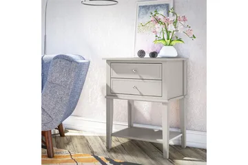 Sivupöytä Franklin 56x39 cm Beige - Queer Eye - Huonekalut - Pöytä & ruokailuryhmä - Apupöytä & sivupöytä - Lamppupöytä